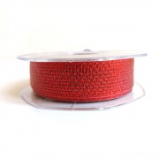 Bright Red Ribbon - Size 25 mm